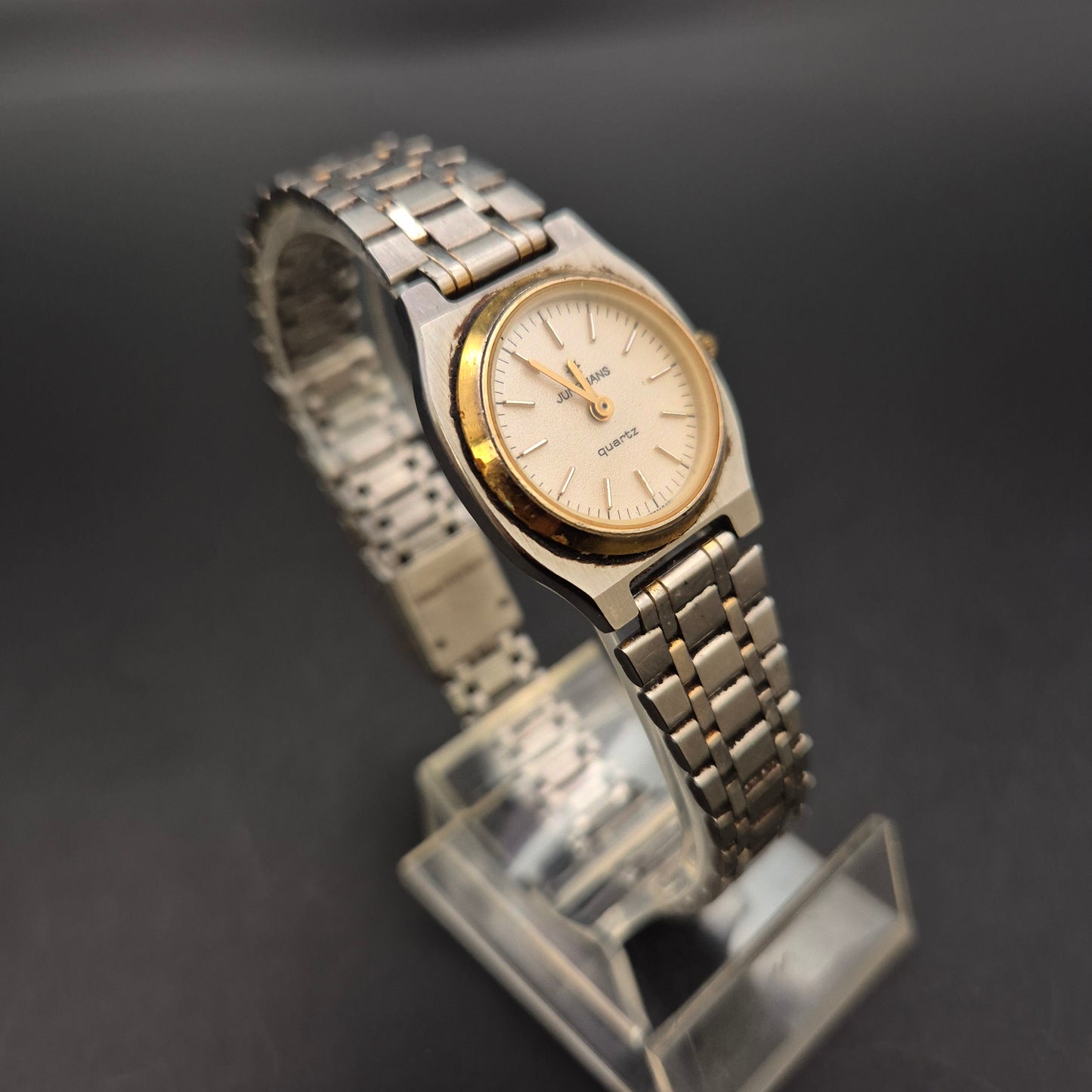 Vintage Junghans Herren Uhr – Edelstahl Quarzklassiker (defekt)