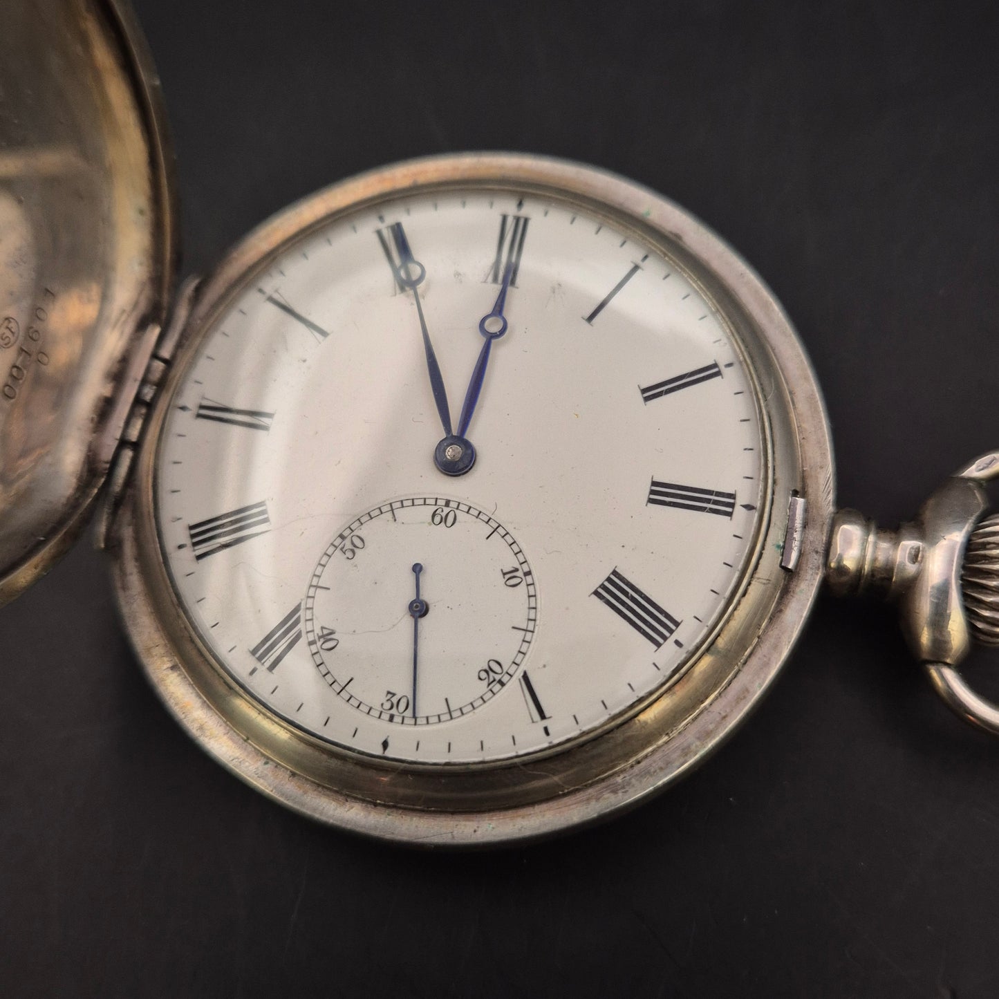 Silberne Chavita Taschenuhr – Handaufzug in 800er Silbergehäuse