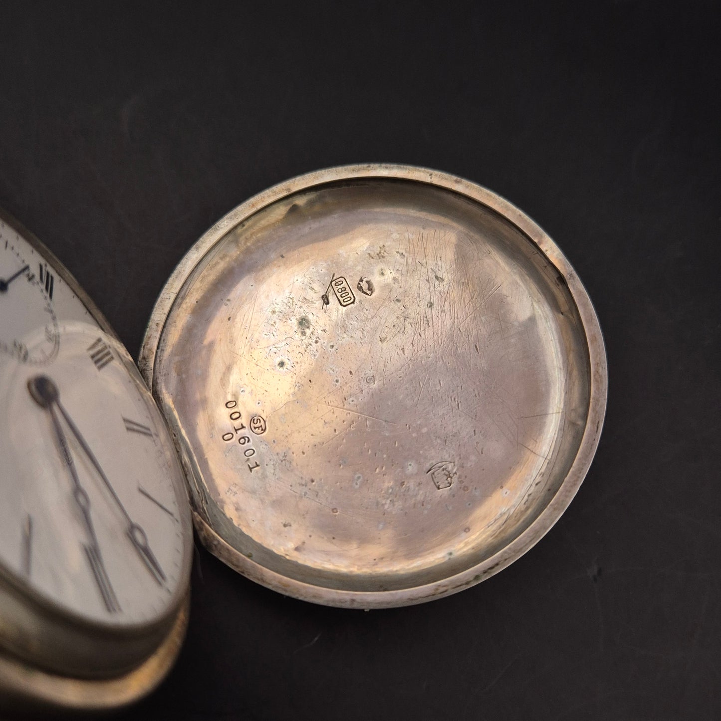 Silberne Chavita Taschenuhr – Handaufzug in 800er Silbergehäuse