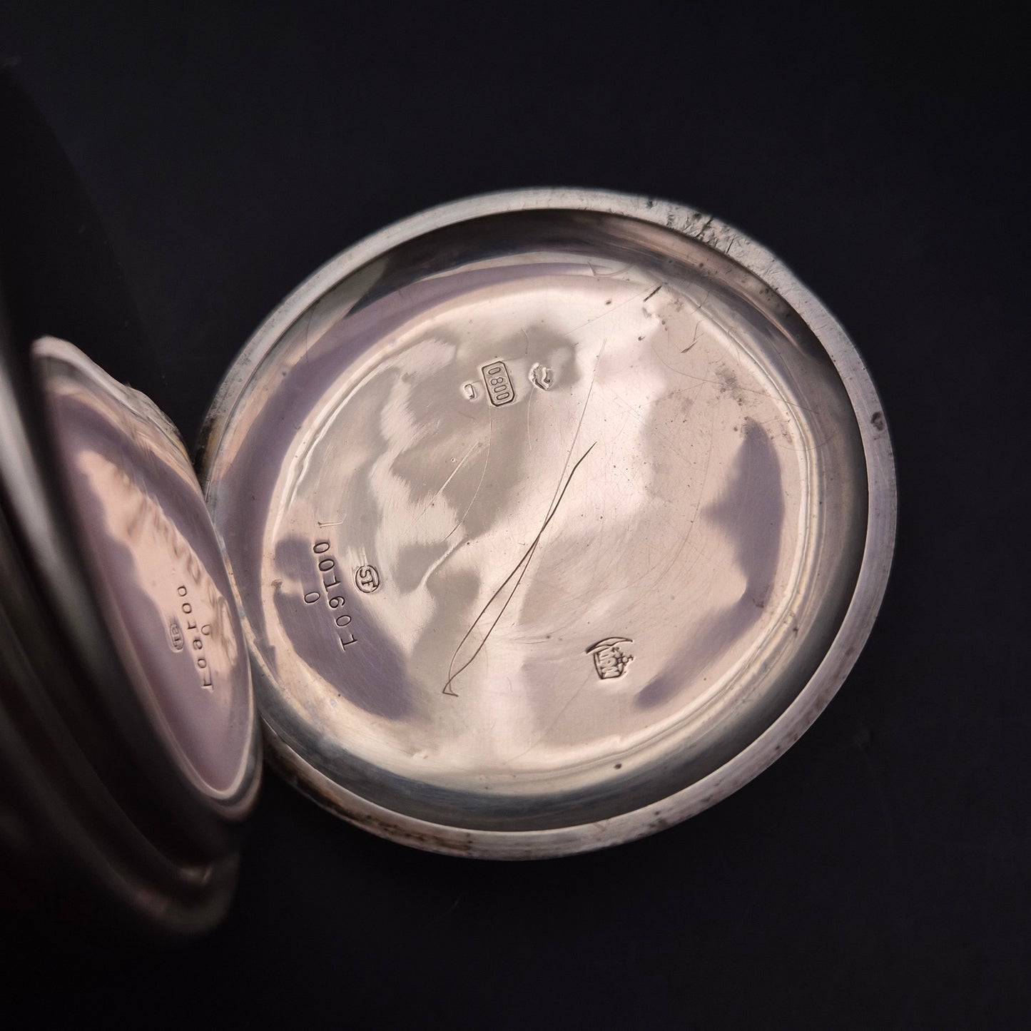 Silberne Chavita Taschenuhr – Handaufzug in 800er Silbergehäuse