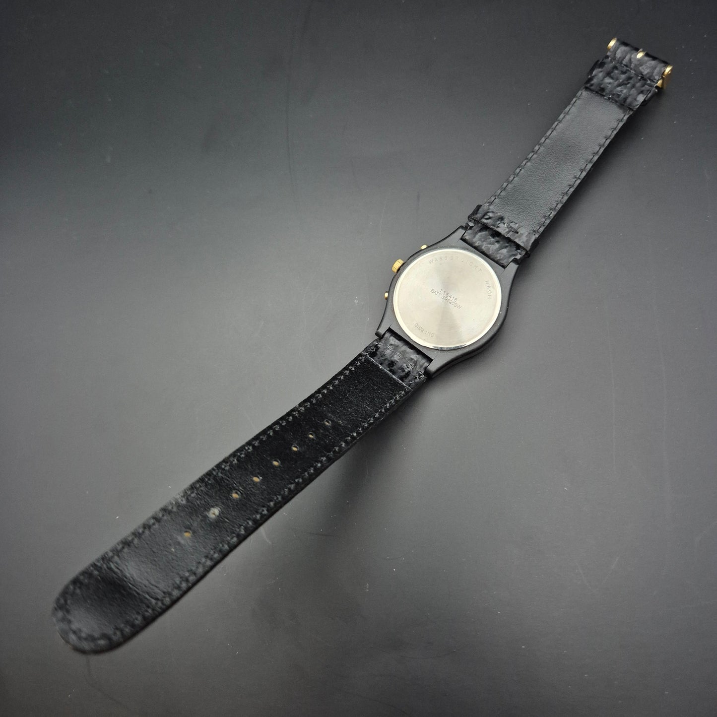 CMI Herren Uhr – Schwarzer Chronograph mit Tachymeter