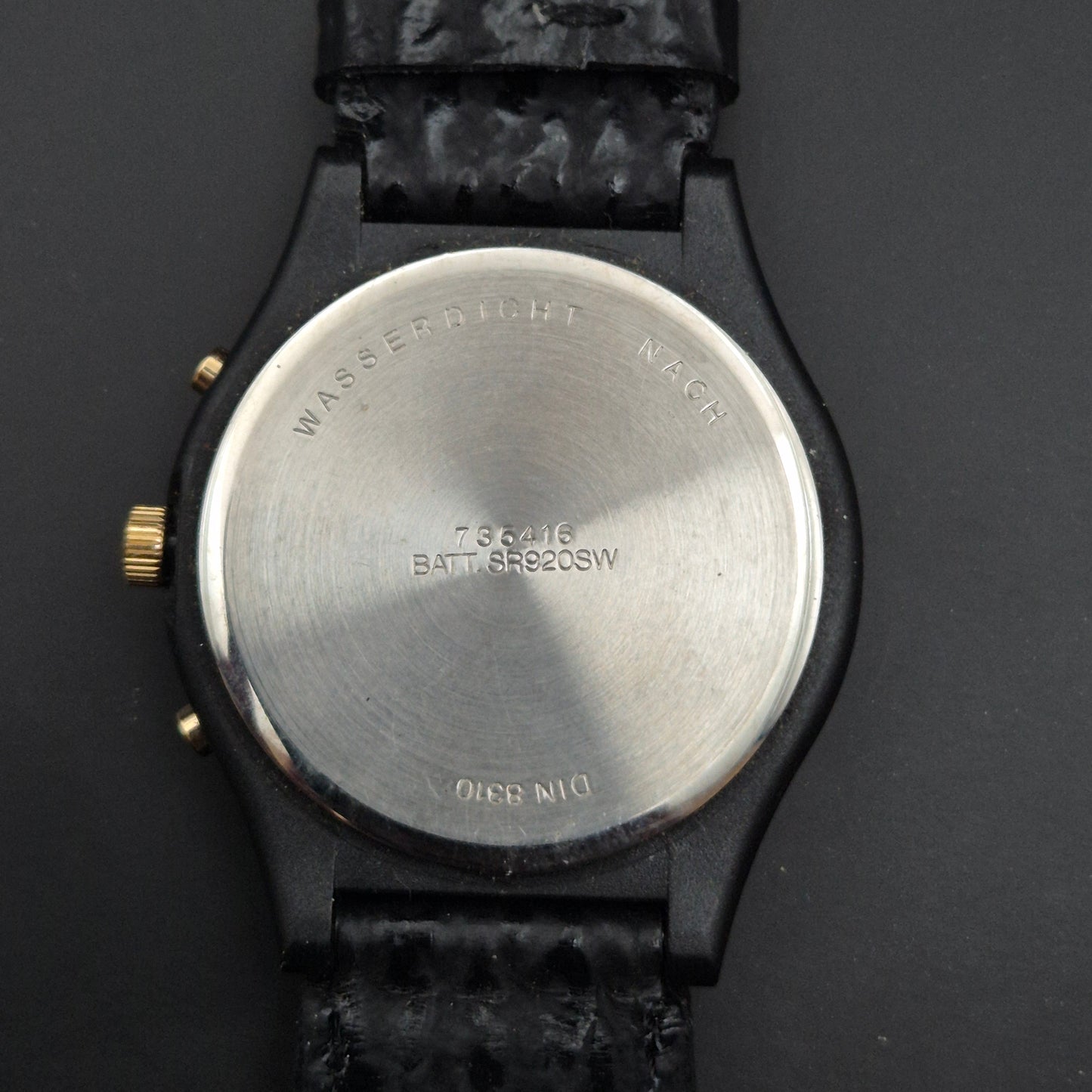 CMI Herren Uhr – Schwarzer Chronograph mit Tachymeter