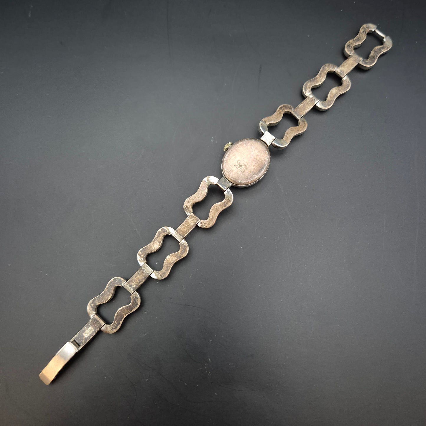 Dugena Damen Uhr – Vintage Handaufzug mit 835er Silberarmband (defekt)