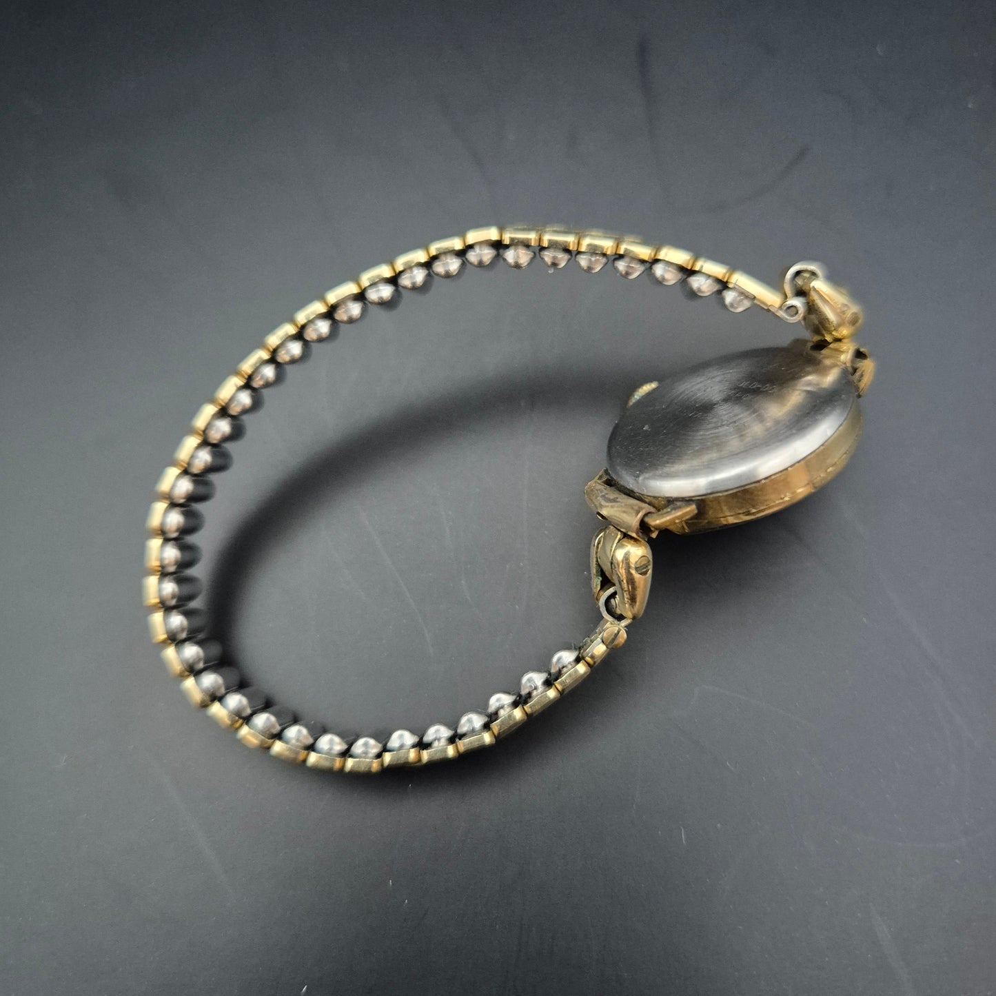 Vintage Anker Damen Uhr – Handaufzug mit Goldfarbenem Gehäuse