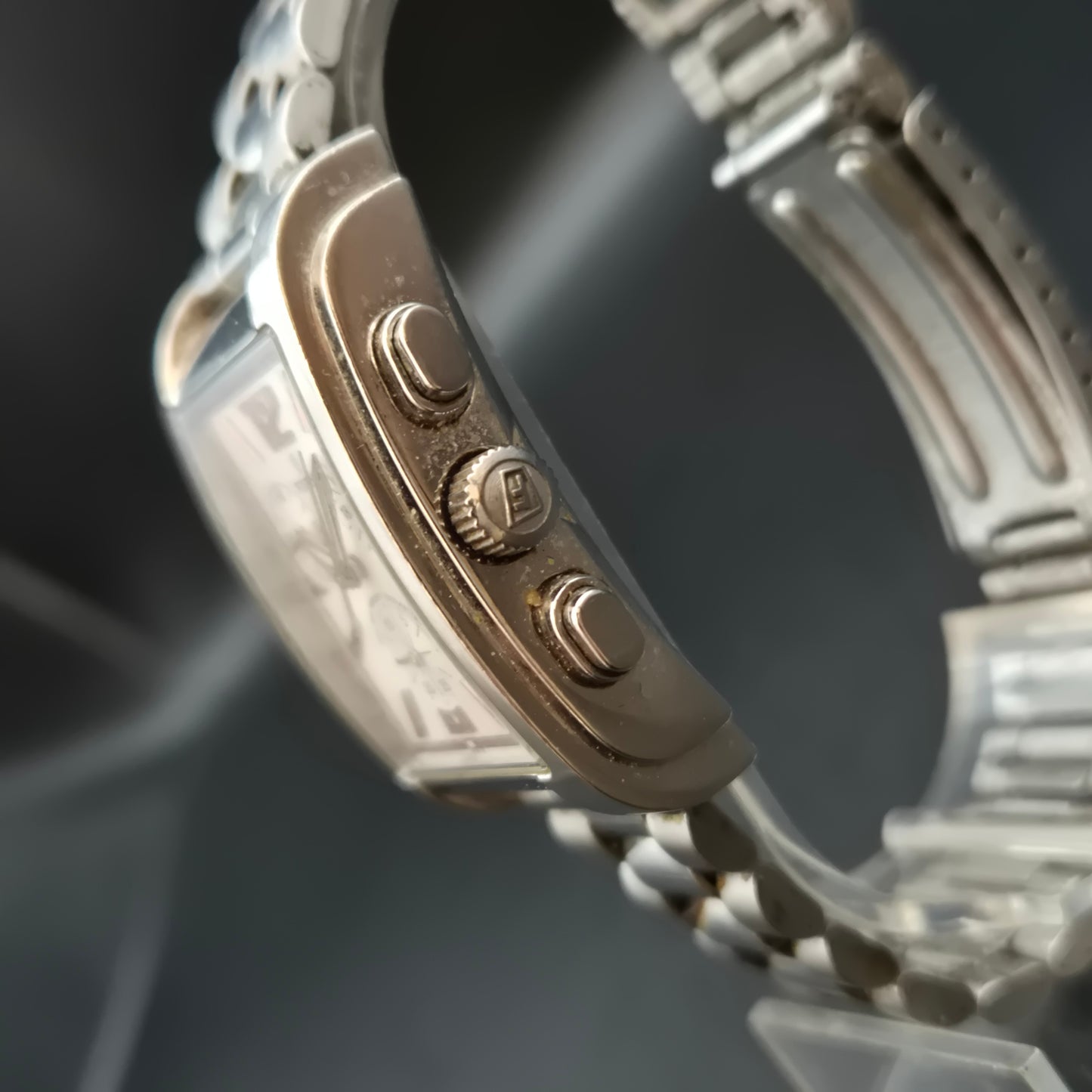 Elegante Festina Unisex Uhr – Rechteckiger Chronograph, Edelstahl