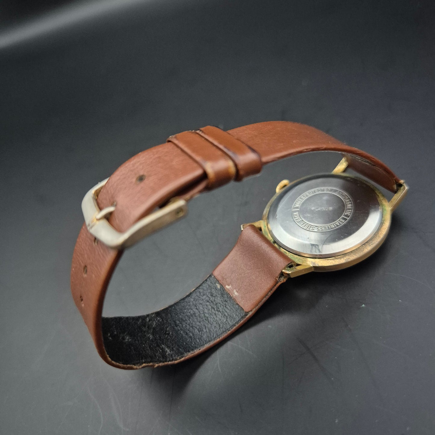 Vintage Ducado Anker Uhr – Klassisch mit braunem Lederarmband