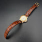 Elegante Indus Unisex Uhr – Bicolor Design mit Kroko-Lederarmband