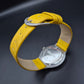 Auffällige Factor X Unisex Uhr – Gelbes Design, 30M Water Resistant