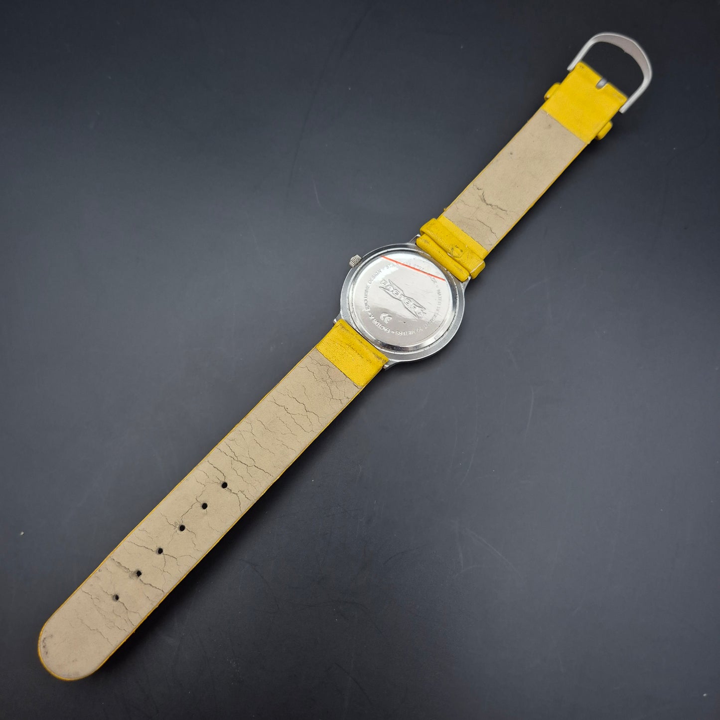 Auffällige Factor X Unisex Uhr – Gelbes Design, 30M Water Resistant