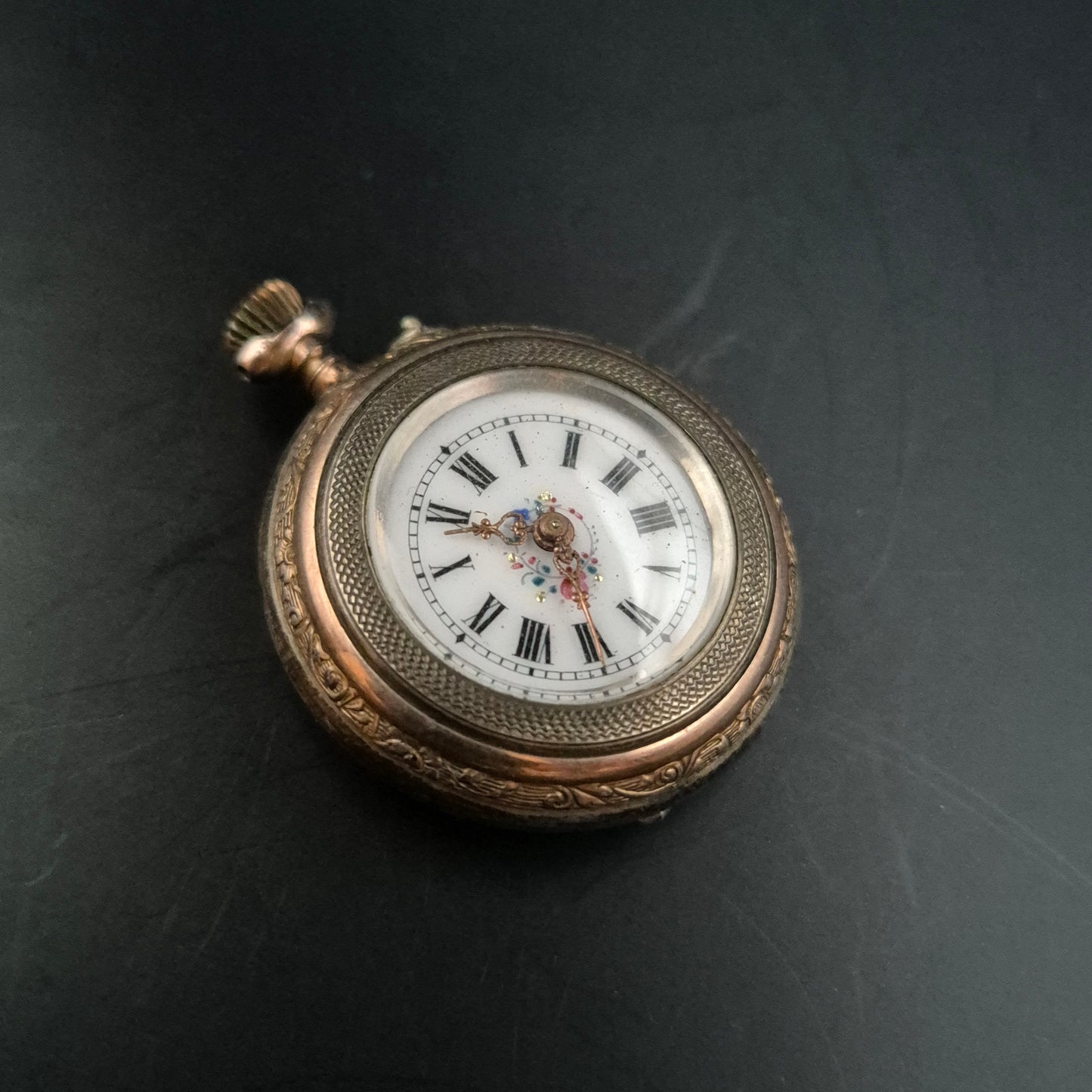 Antike Taschenuhr – Filigranes Zifferblatt, 0.800 Silber