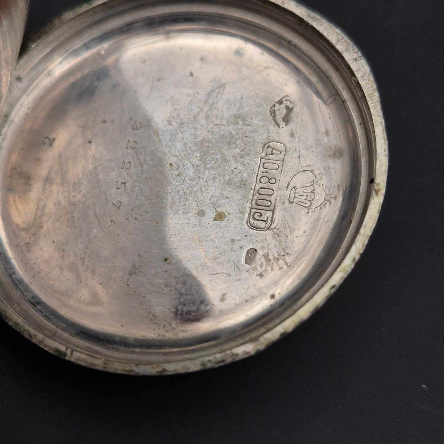 Antike Taschenuhr – Filigranes Zifferblatt, 0.800 Silber