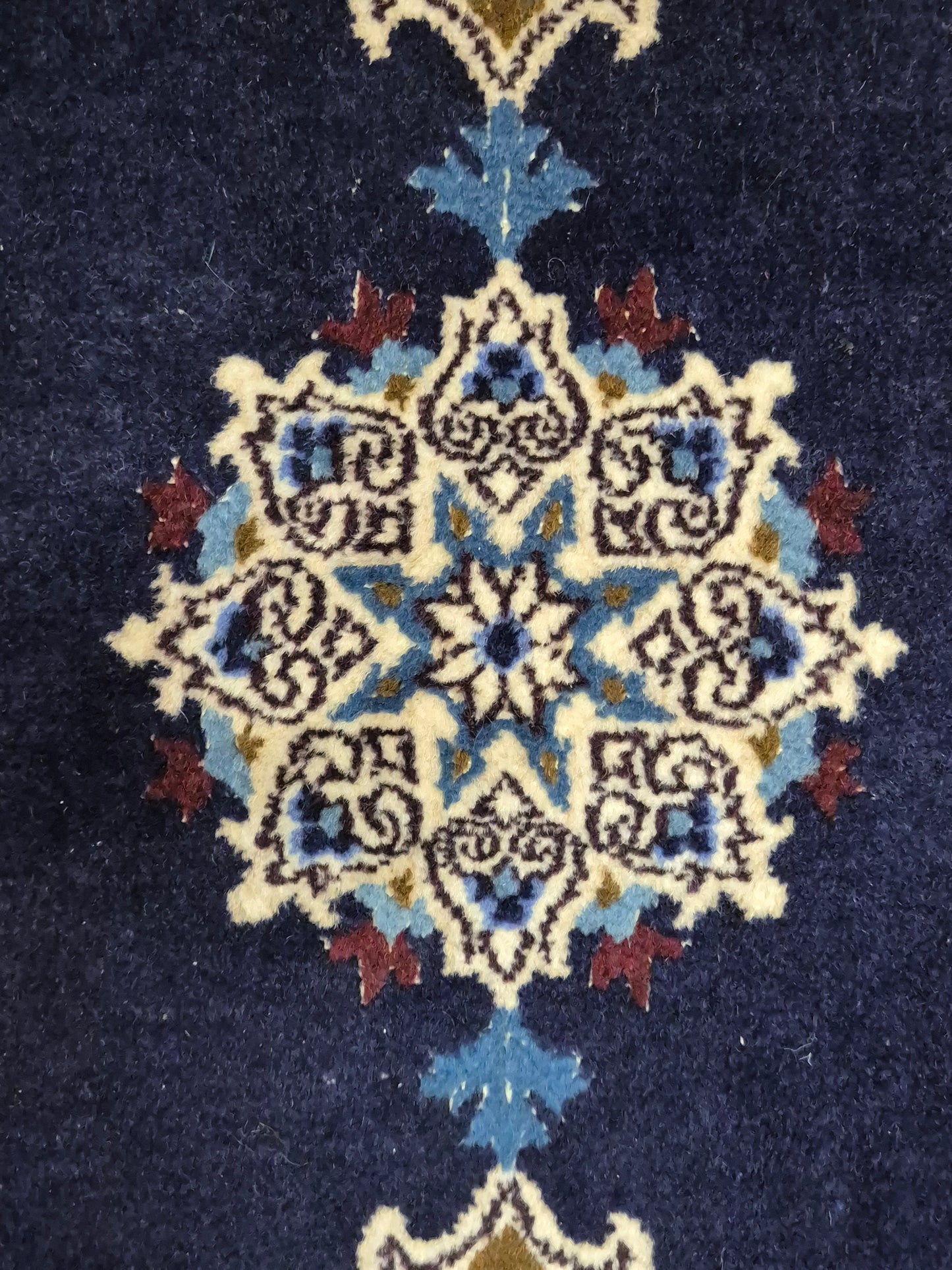 Nain Teppich Wolle mit Seide Medaillon klassische Knüpfung