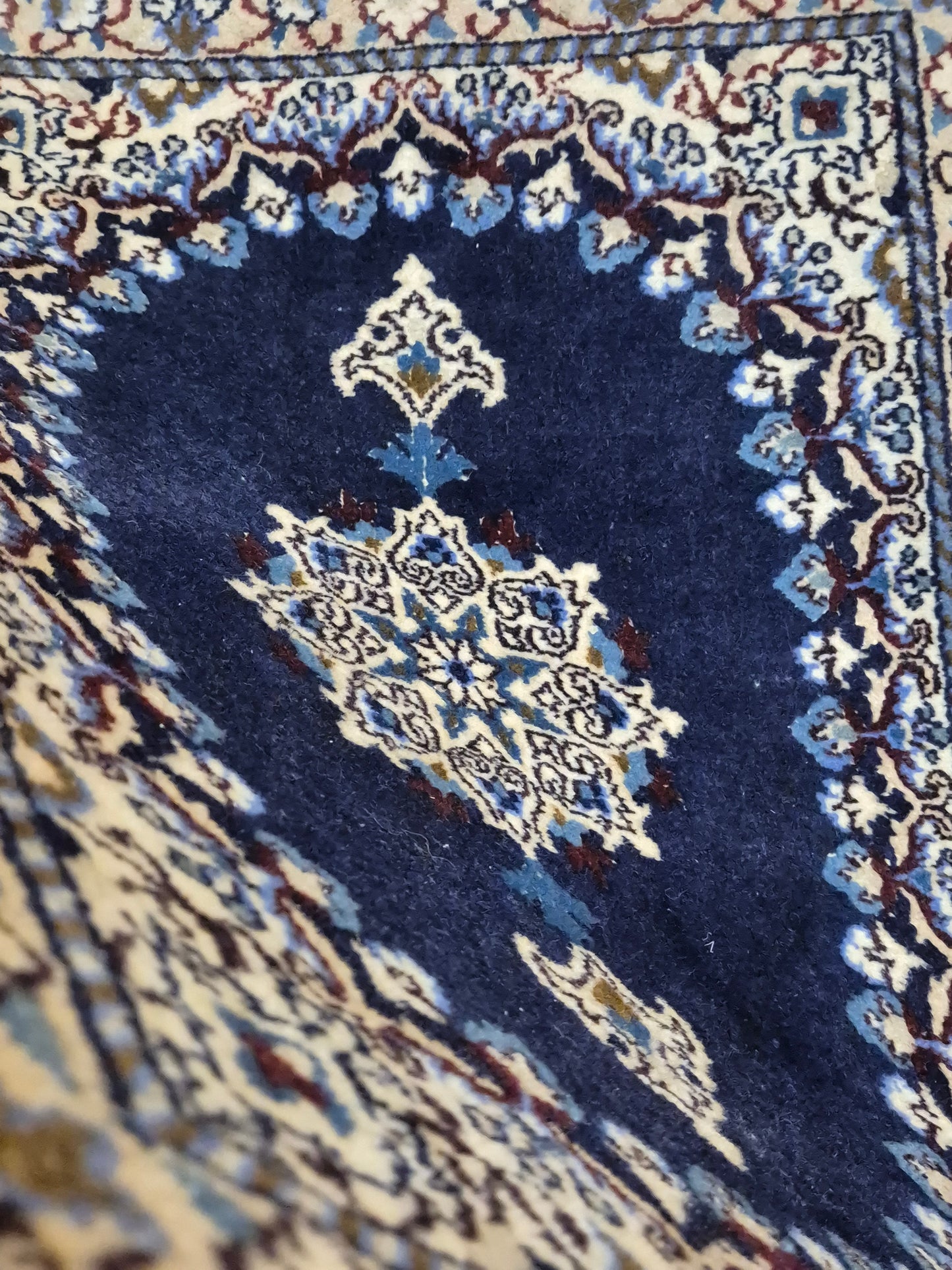 Nain Teppich Wolle mit Seide Medaillon klassische Knüpfung