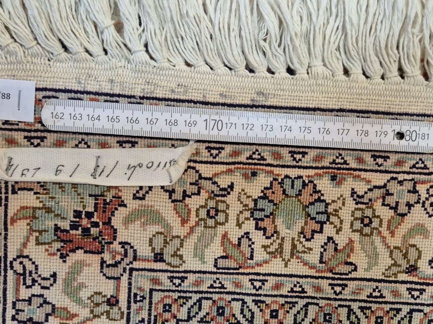 Kashmir Teppich Reine Seide Medaillon florale Musterung