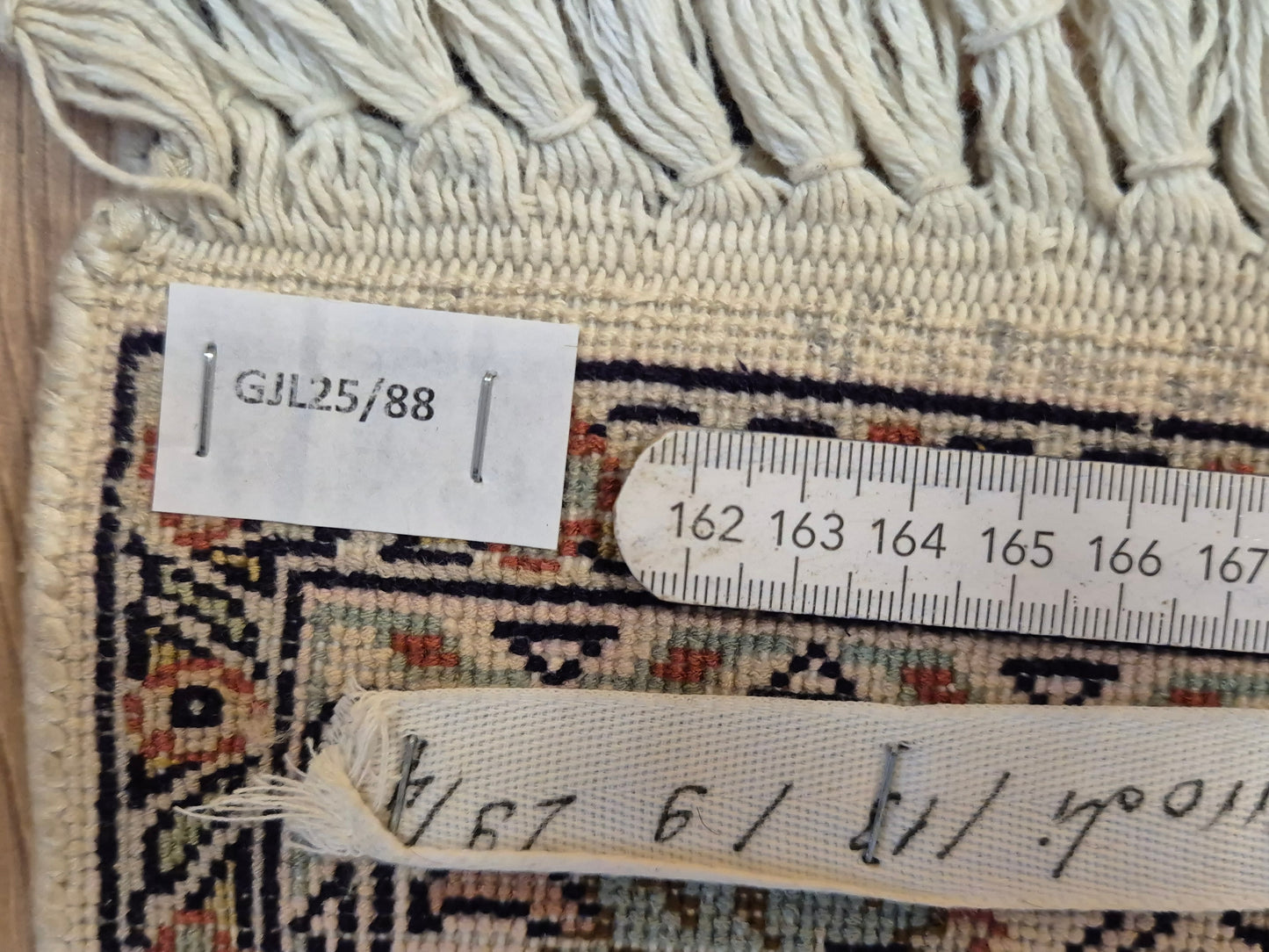 Kashmir Teppich Reine Seide Medaillon florale Musterung