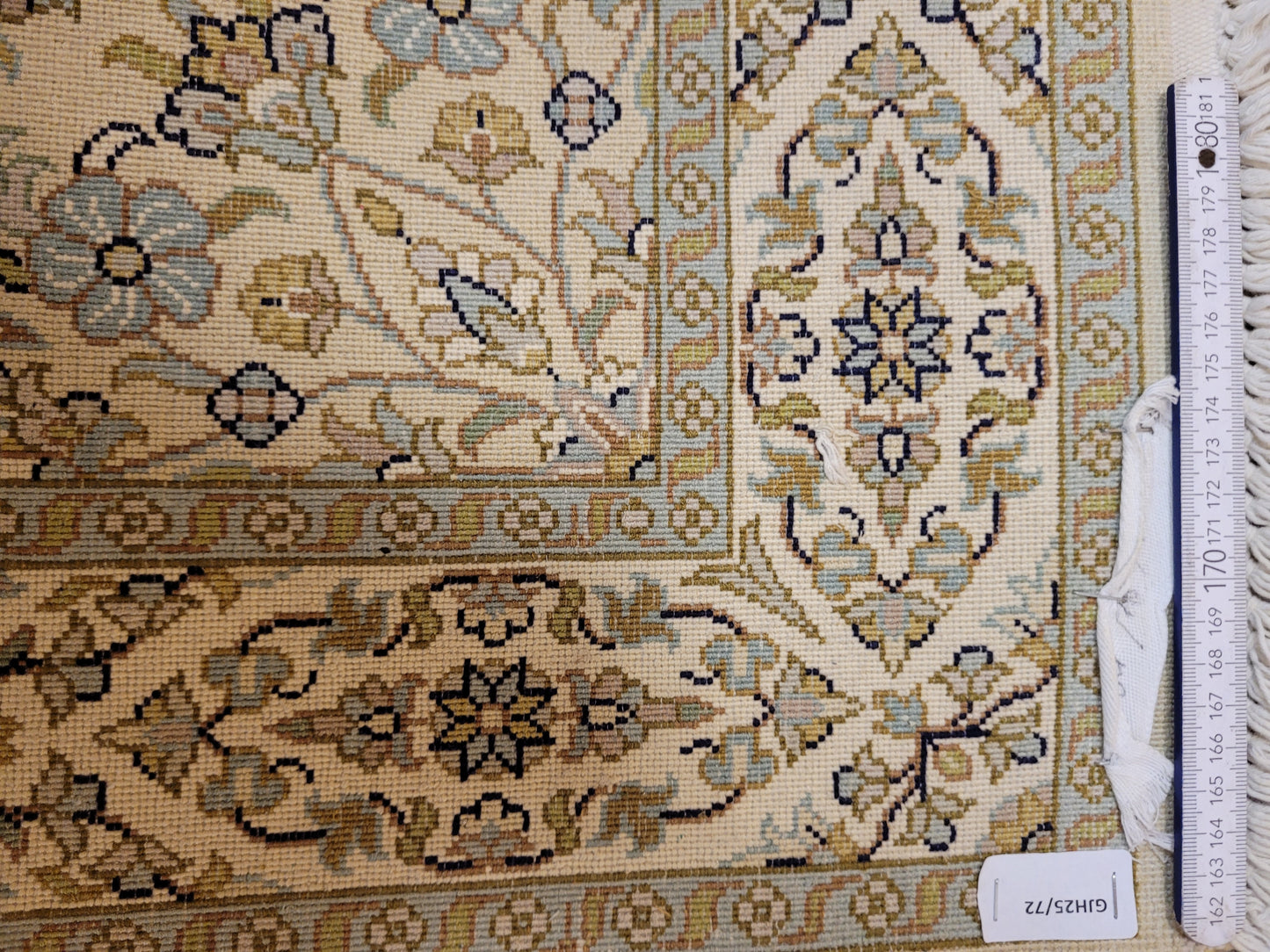 Ghom Teppich Seide Medaillon feine Knüpfung