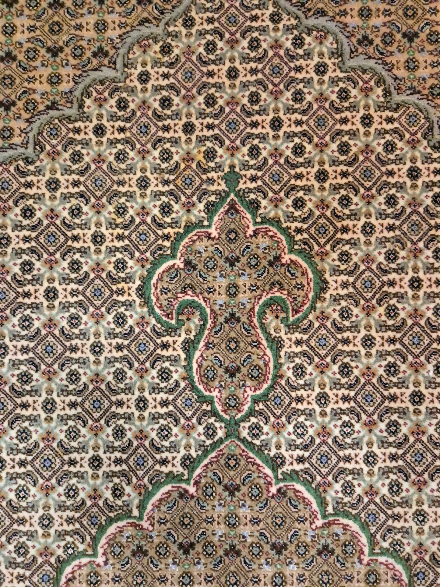 Täbriz Teppich Korkwolle mit Seide feine Knüpfung