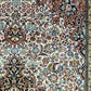 Kashmir Teppich Reine Seide Medaillon florales Design