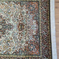 Kashmir Teppich Reine Seide Medaillon florales Design