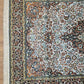 Kashmir Teppich Reine Seide Medaillon florales Design