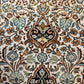 Kashmir Teppich Reine Seide Medaillon florales Design