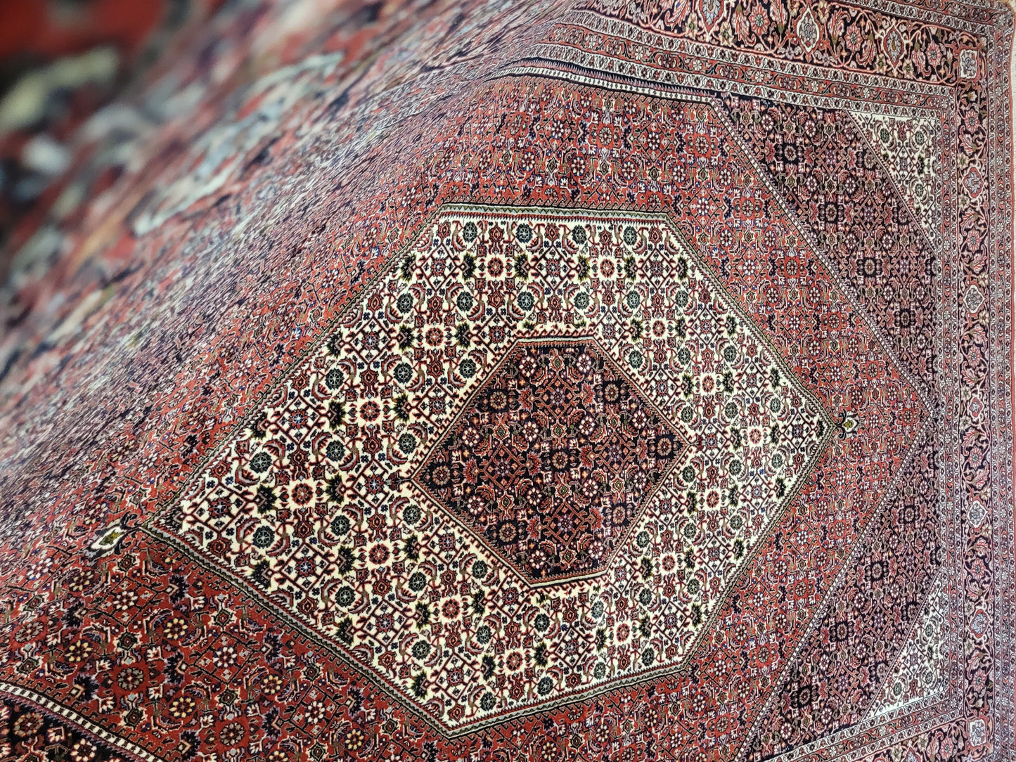 Bidjar Teppich Korkwolle fein klassisches Medaillon