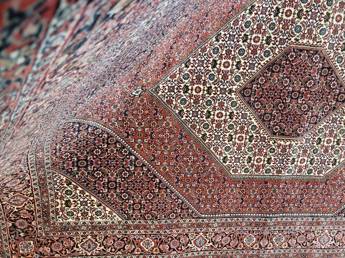 Bidjar Teppich Korkwolle fein klassisches Medaillon