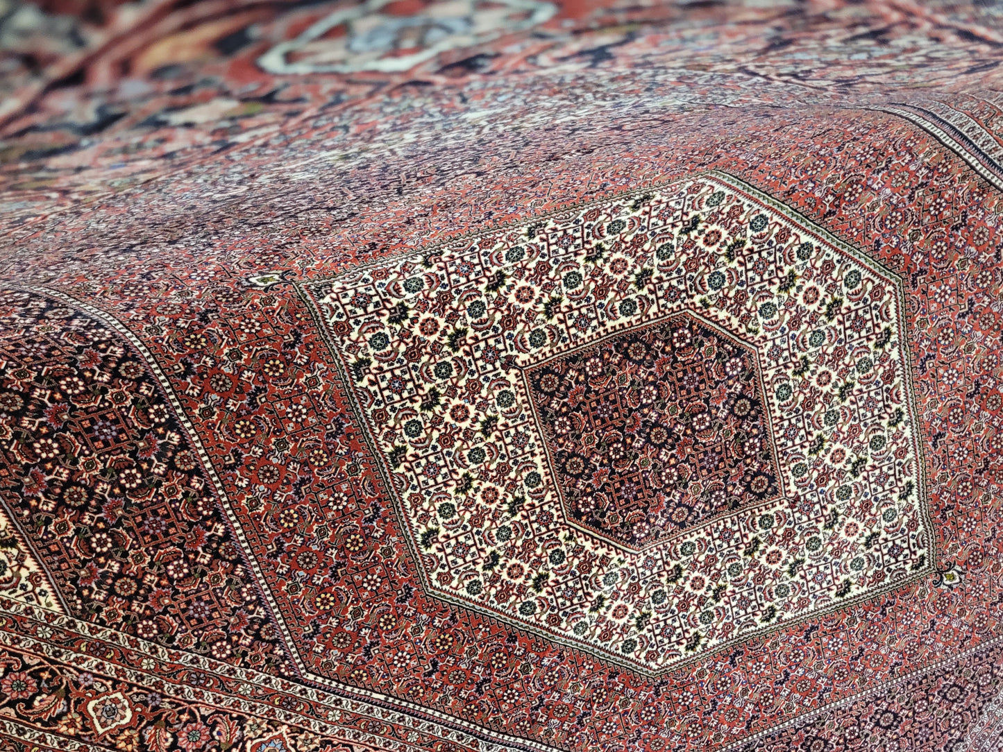 Bidjar Teppich Korkwolle fein klassisches Medaillon