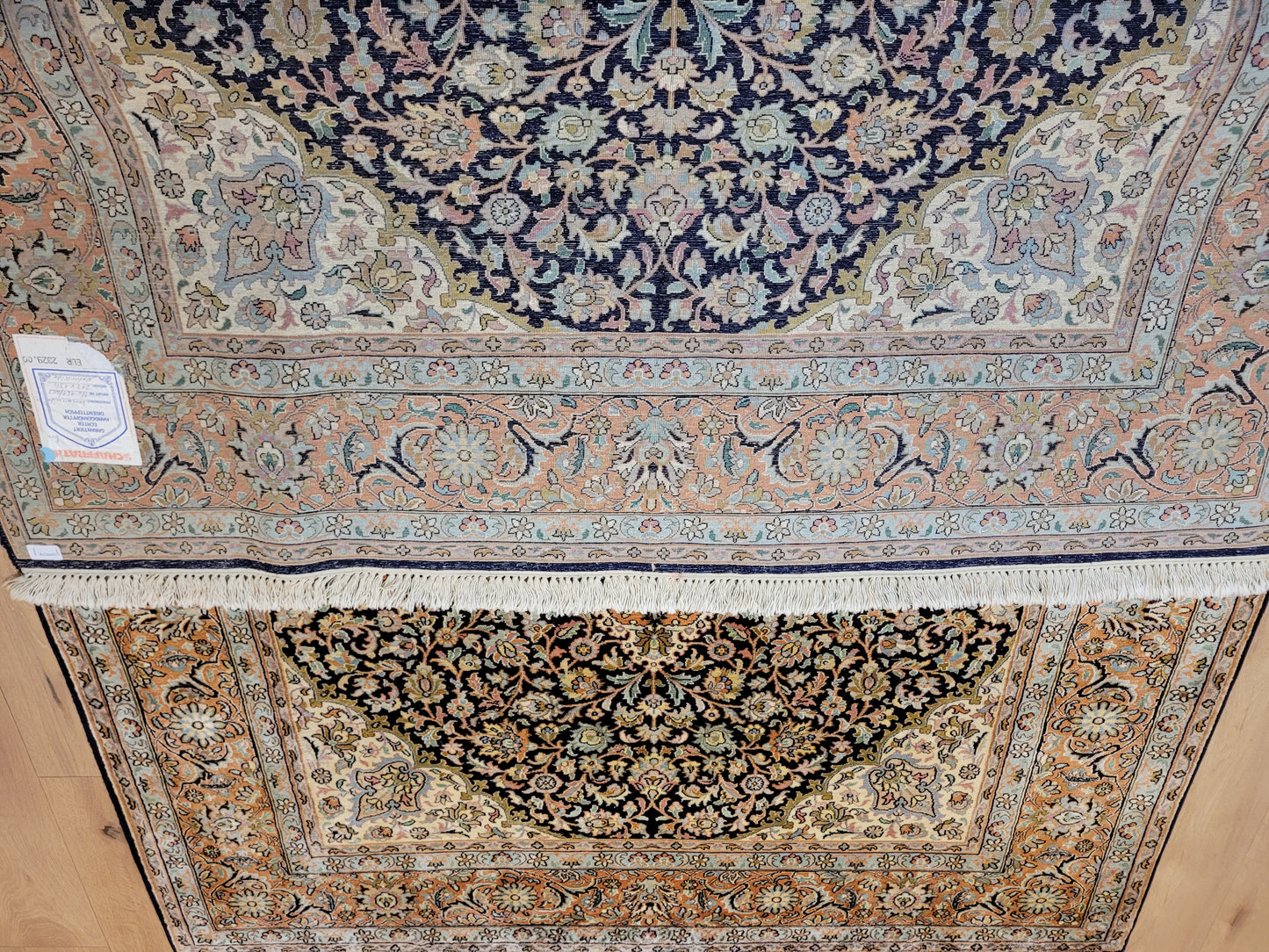 Kaschmir Teppich feine Handknüpfung Medaillon Design