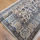Nain Teppich Korkwolle mit Seide feine Handknüpfung cremeblau