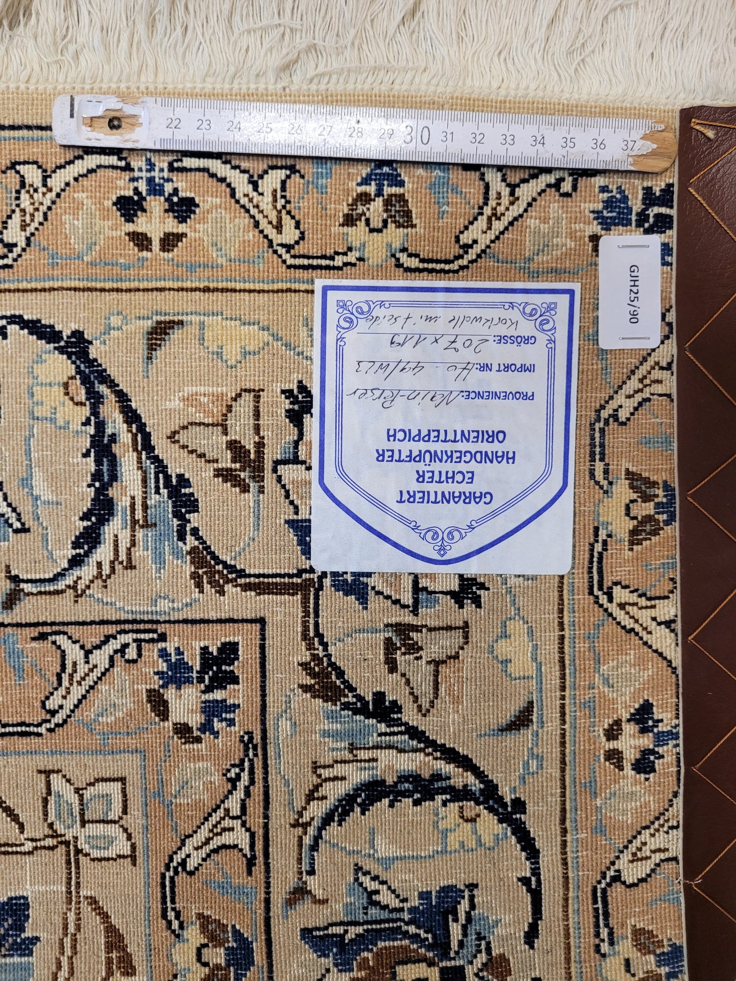 Nain Teppich Korkwolle mit Seide feine Handarbeit