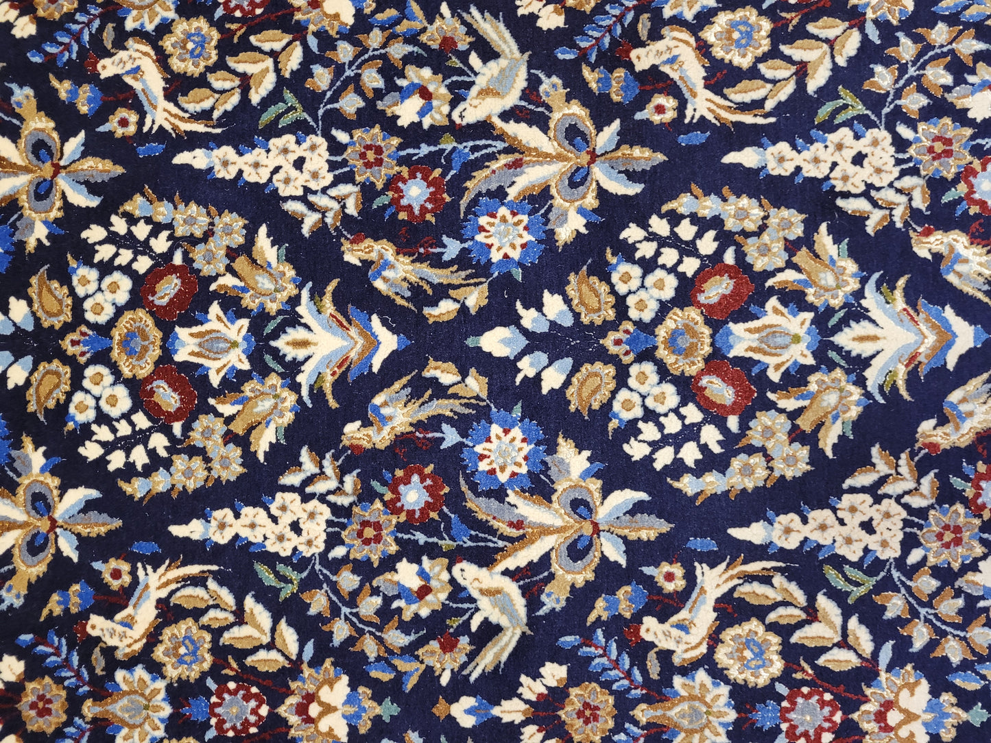 Nain Teppich Korkwolle mit Seide feine Handknüpfung