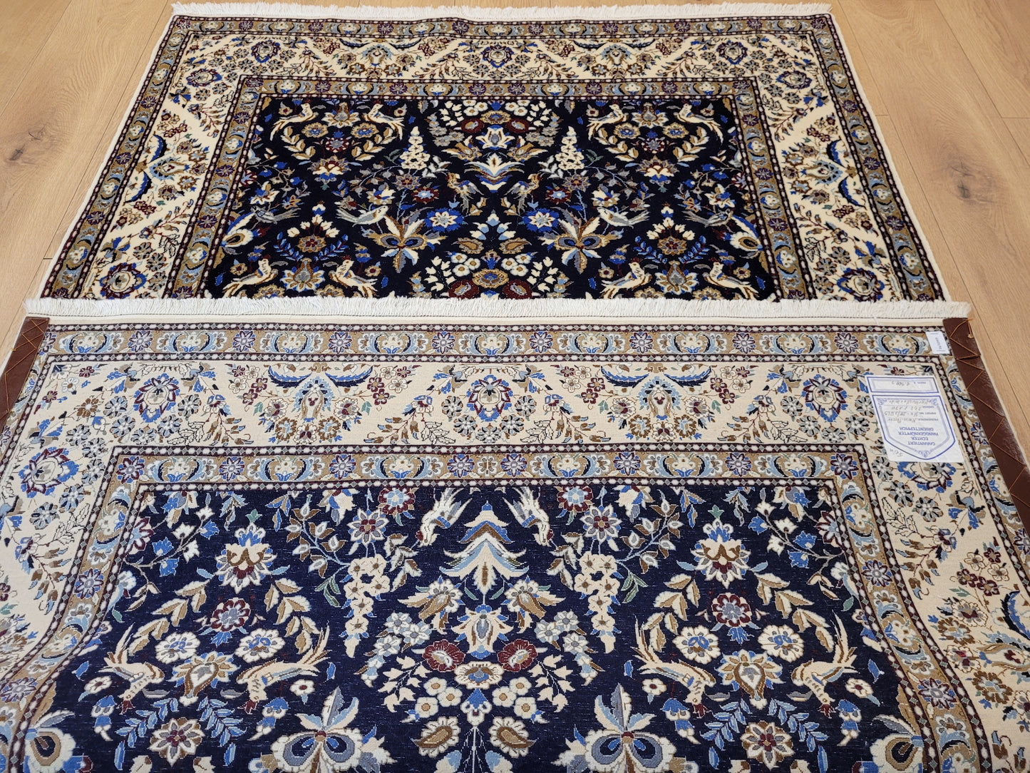 Nain Teppich Korkwolle mit Seide feine Handknüpfung