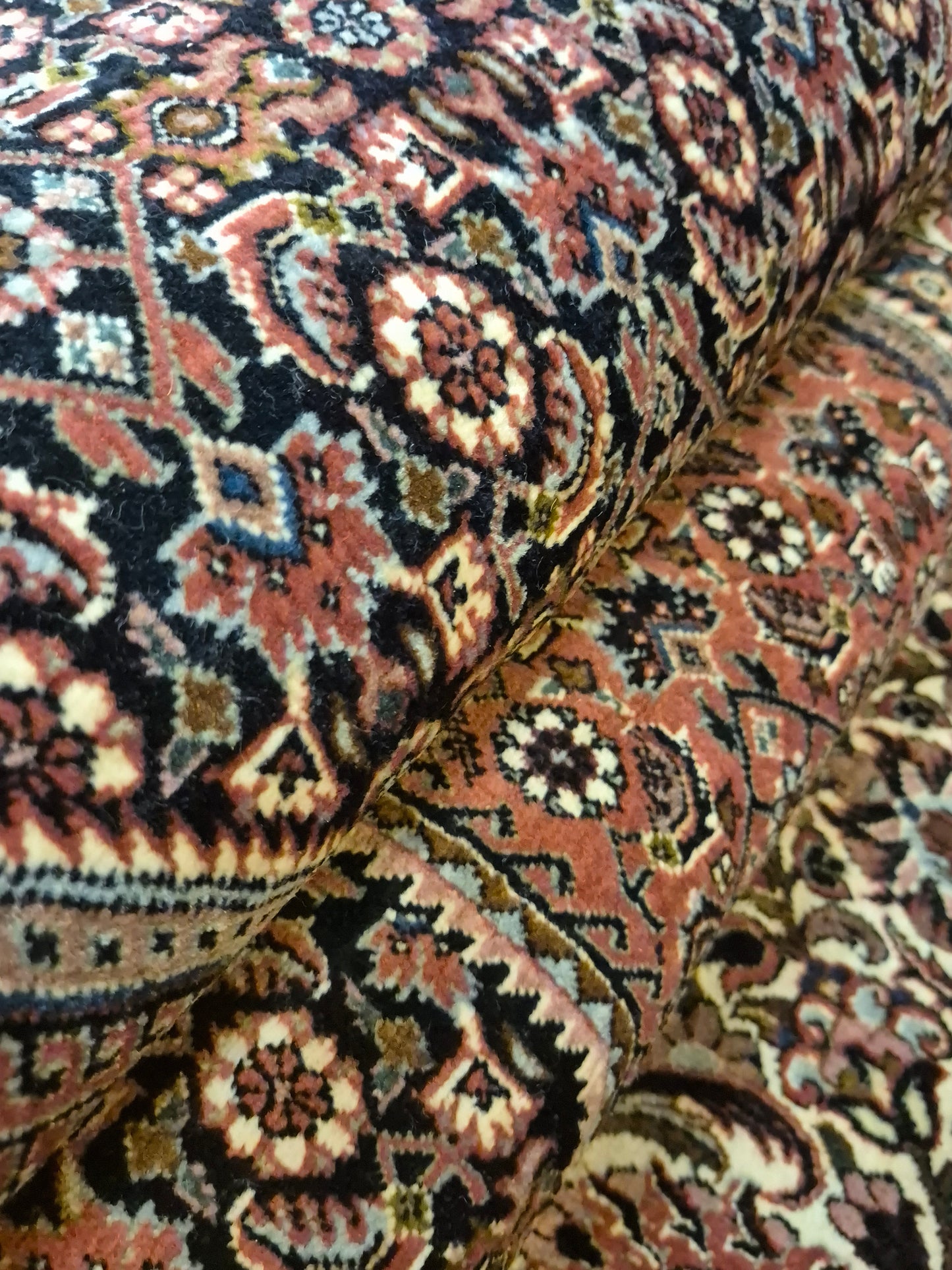 Bidjar Teppich Korkwolle feine Knüpfung geometrisches Medaillon