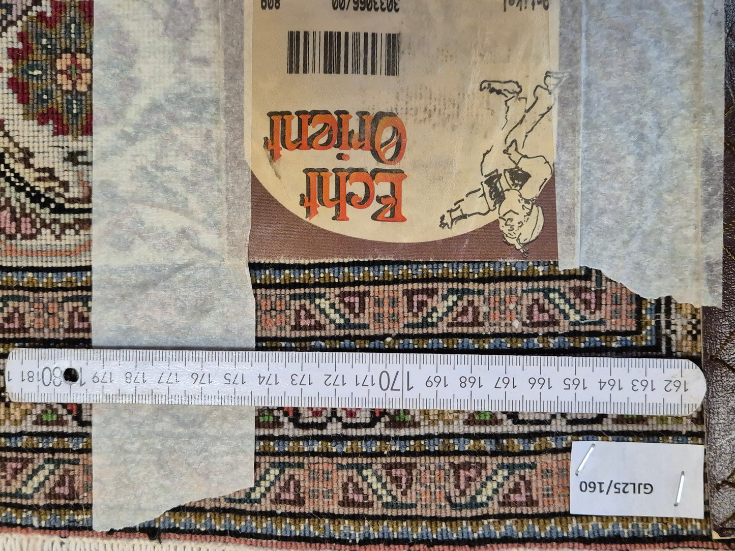 Täbriz Teppich Korkwolle mit Seide feine Knüpfung florales Medaillon