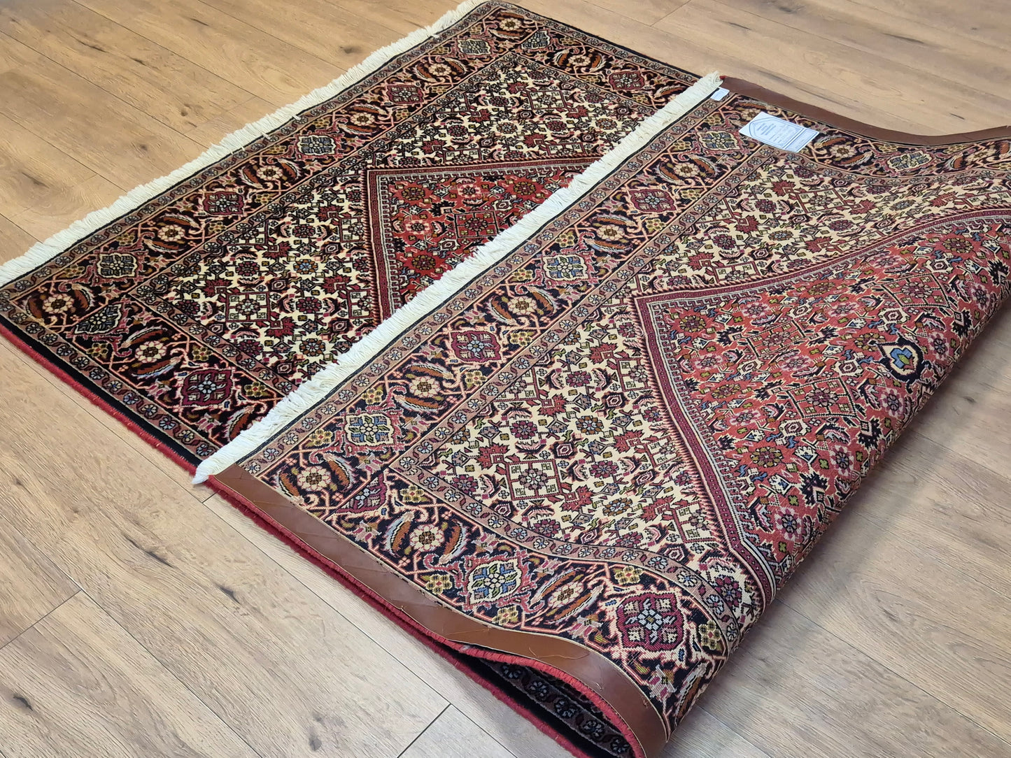 Bidjar Teppich Korkwolle Medaillon florales Design feine Knüpfung