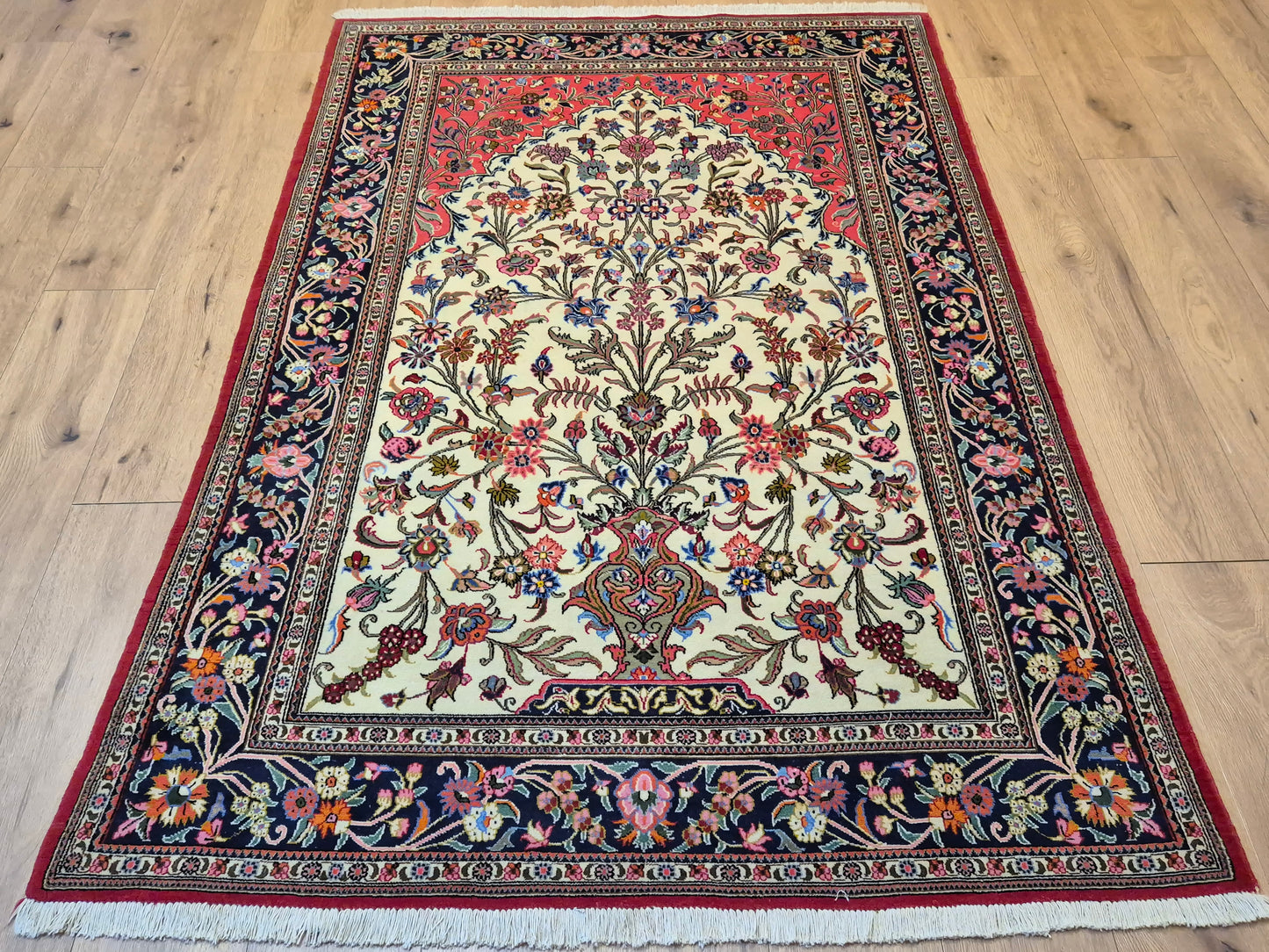 Ghom Teppich Korkwolle Baum des Lebens feine Knüpfung