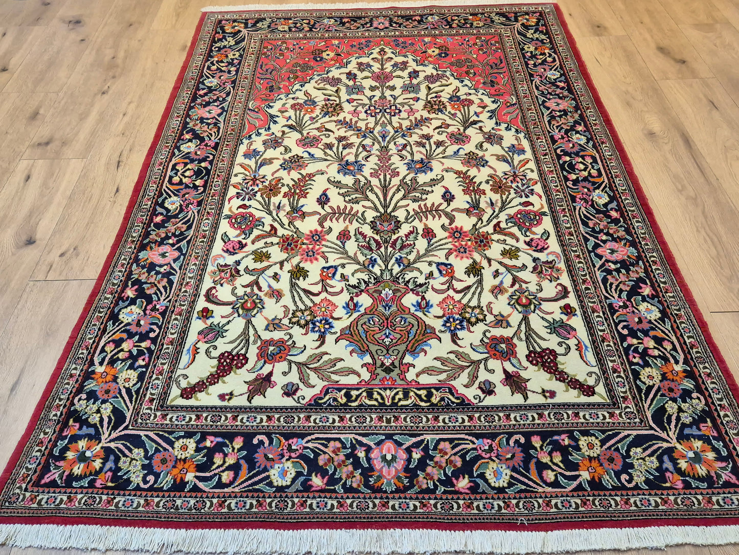 Ghom Teppich Korkwolle Baum des Lebens feine Knüpfung