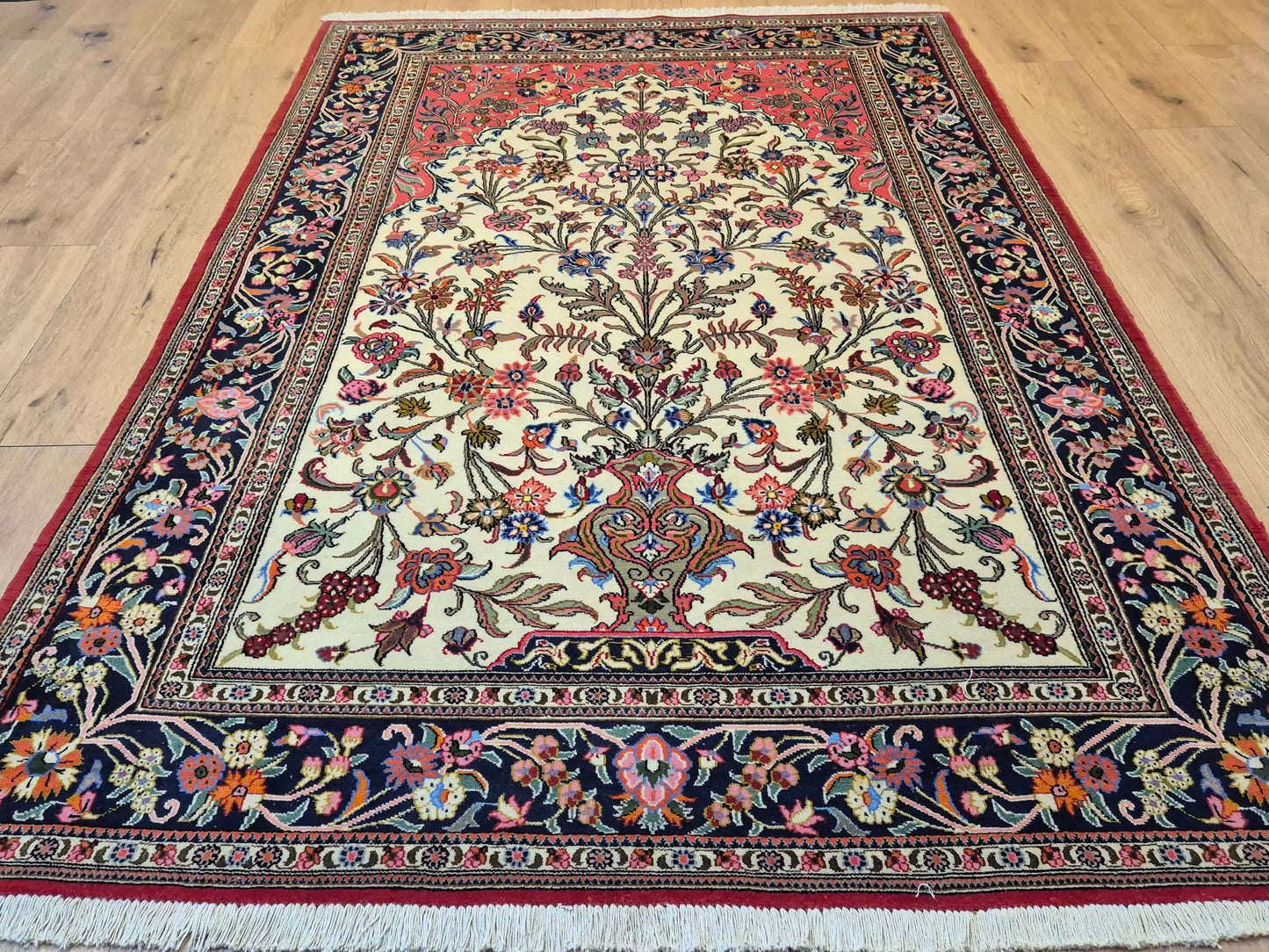 Ghom Teppich Korkwolle Baum des Lebens feine Knüpfung