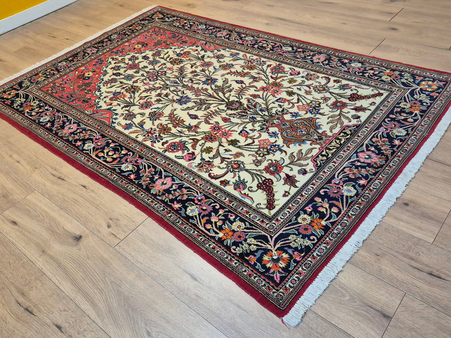 Ghom Teppich Korkwolle Baum des Lebens feine Knüpfung