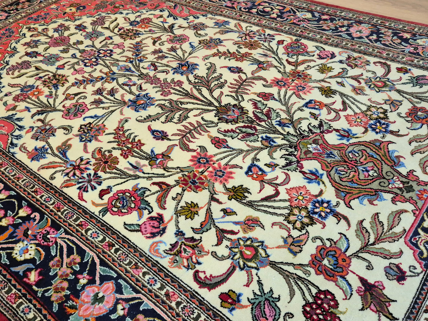 Ghom Teppich Korkwolle Baum des Lebens feine Knüpfung