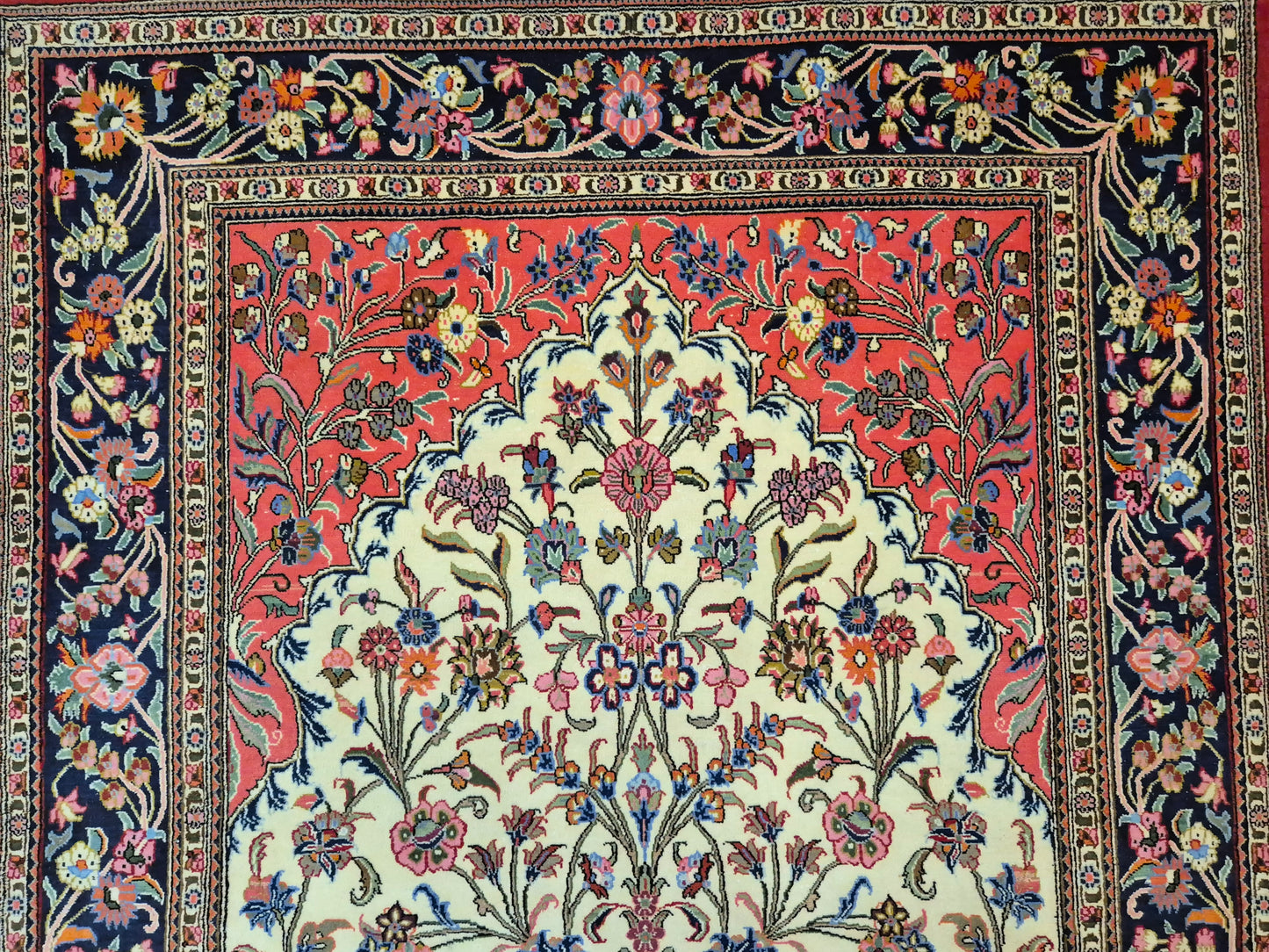 Ghom Teppich Korkwolle Baum des Lebens feine Knüpfung