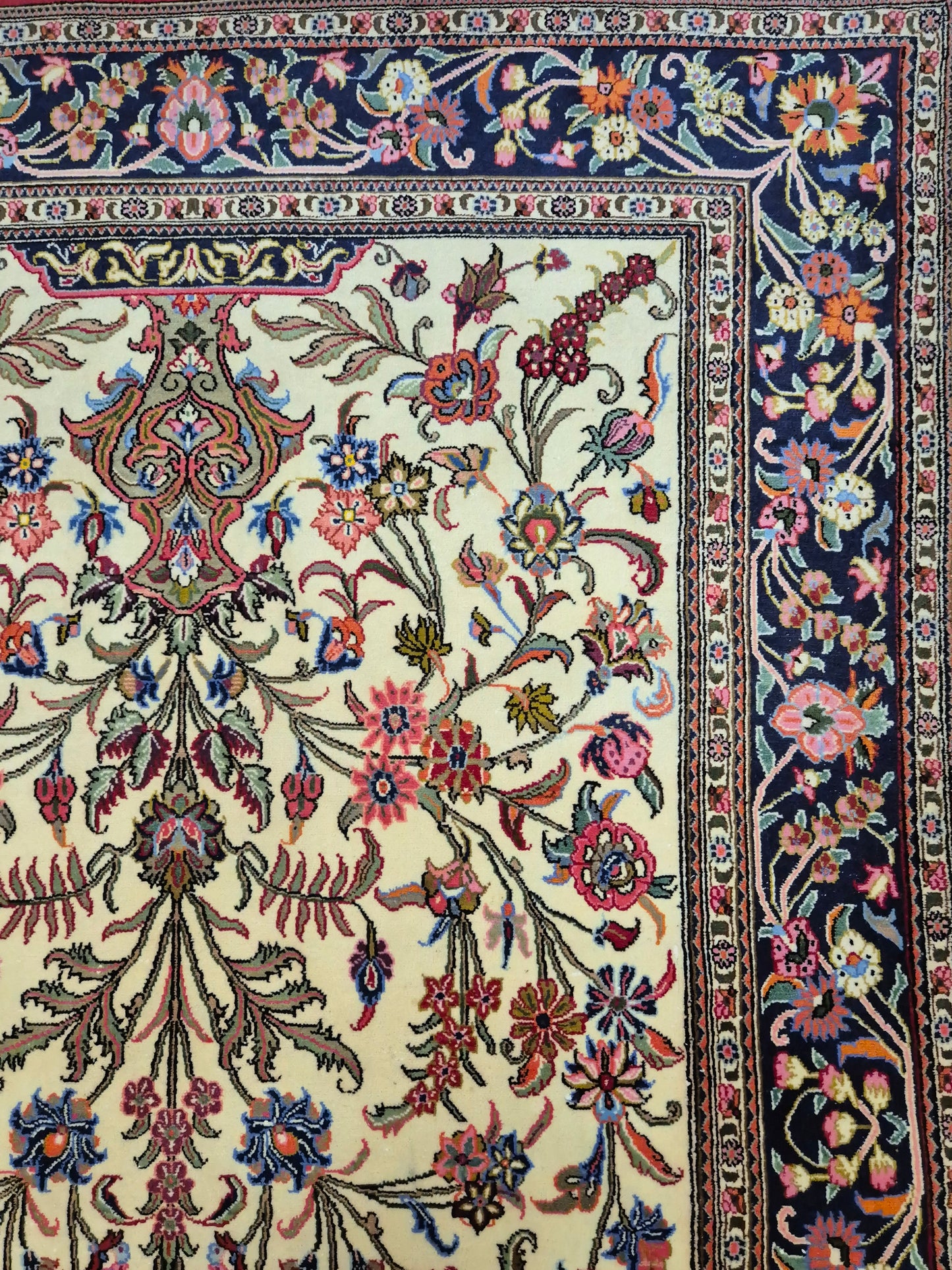 Ghom Teppich Korkwolle Baum des Lebens feine Knüpfung