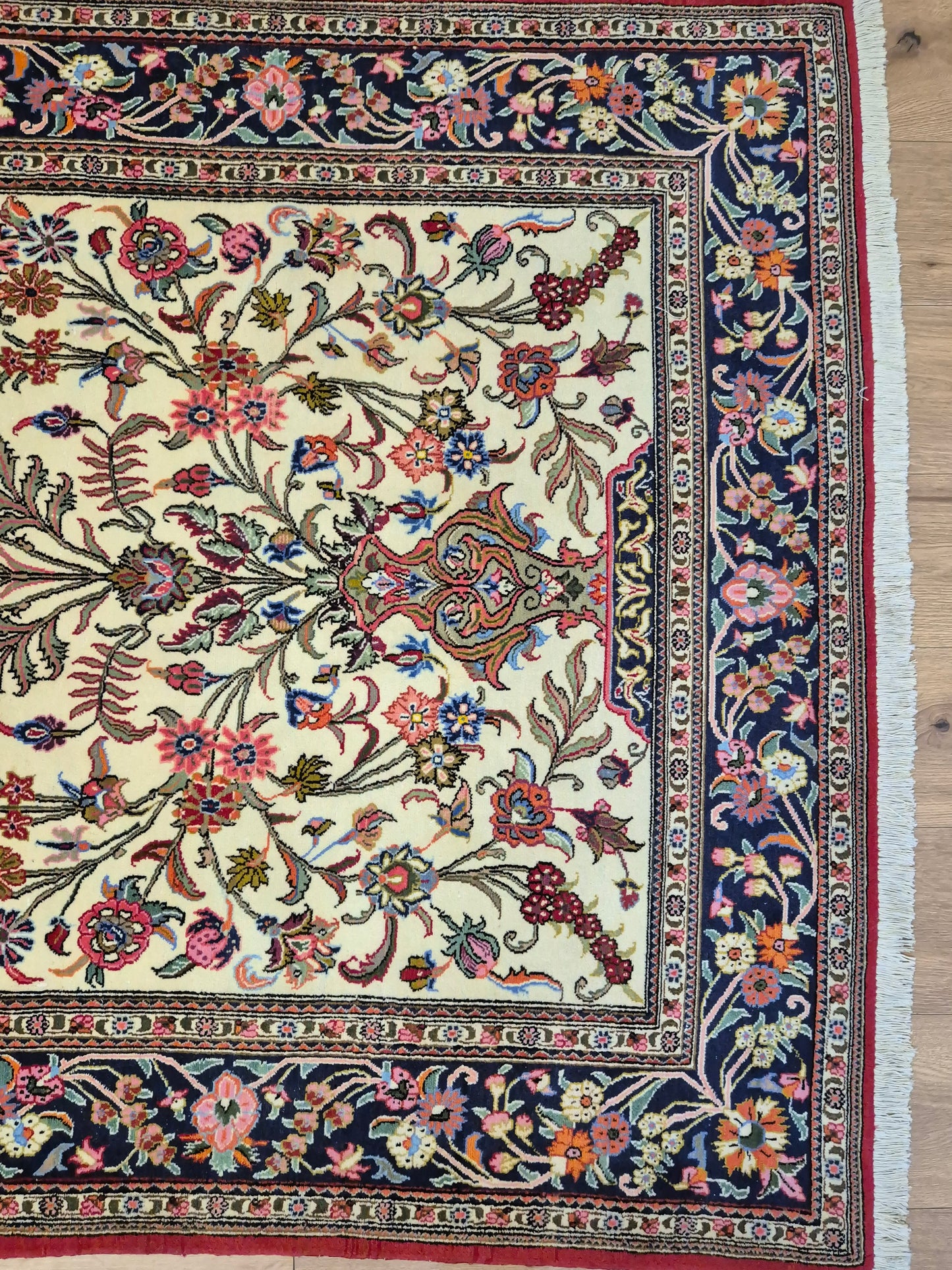 Ghom Teppich Korkwolle Baum des Lebens feine Knüpfung