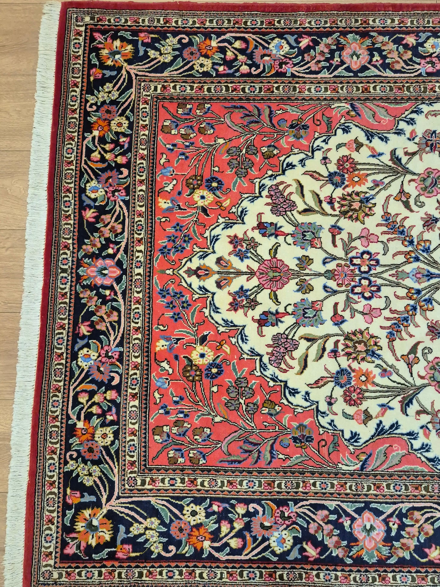 Ghom Teppich Korkwolle Baum des Lebens feine Knüpfung