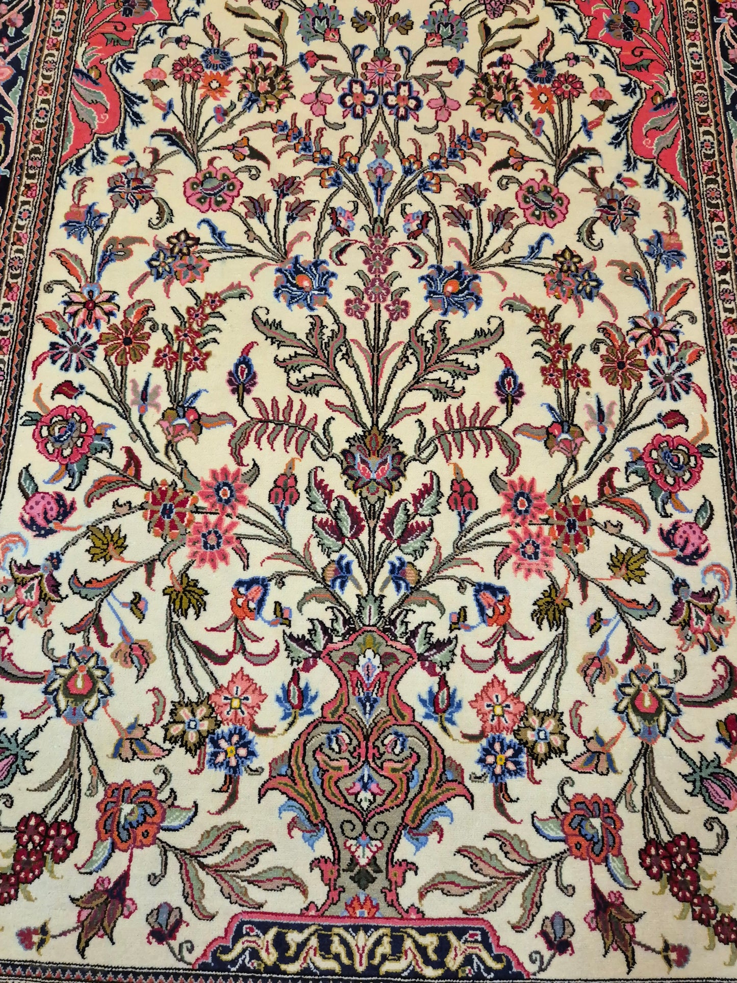 Ghom Teppich Korkwolle Baum des Lebens feine Knüpfung