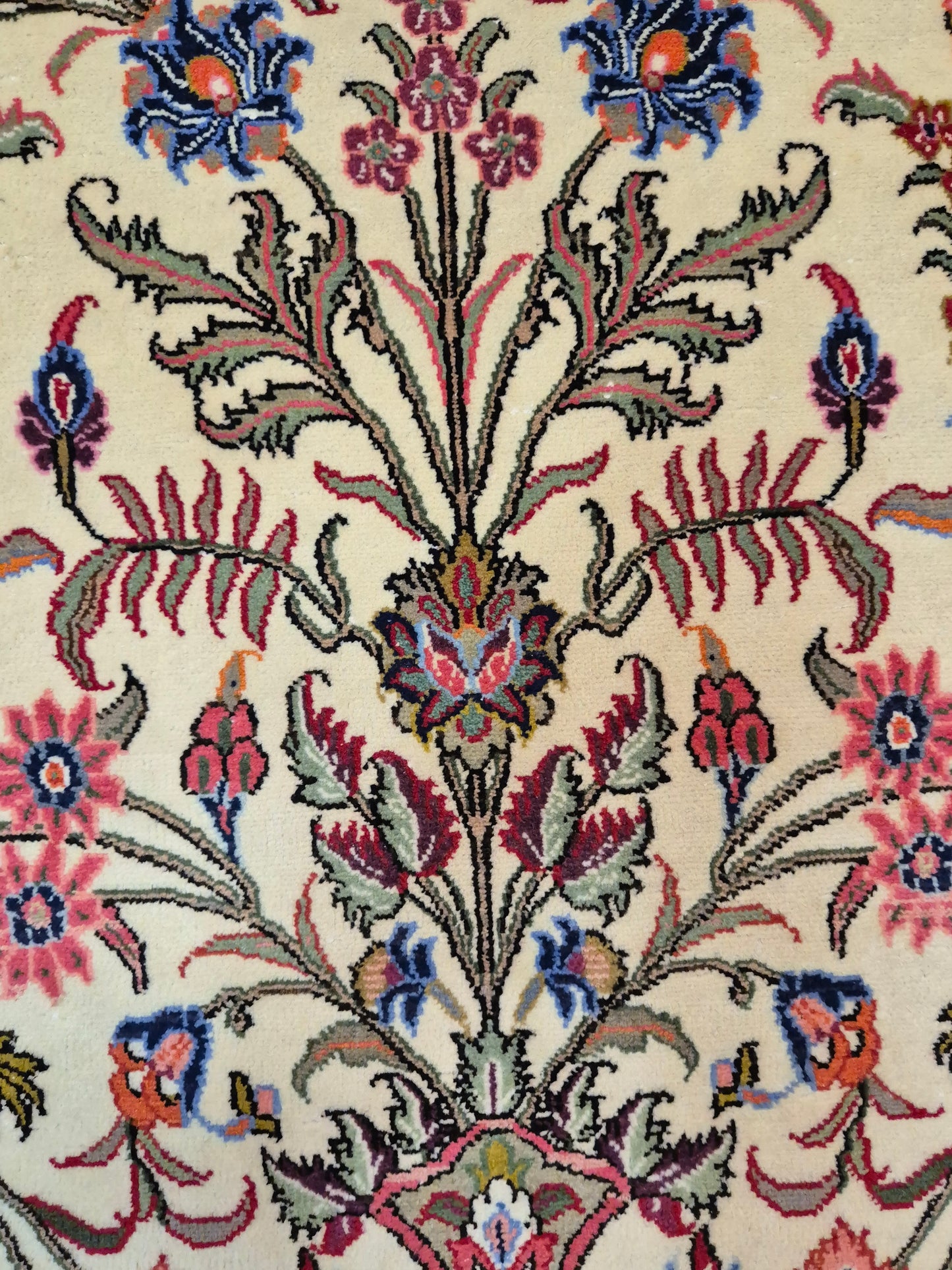 Ghom Teppich Korkwolle Baum des Lebens feine Knüpfung