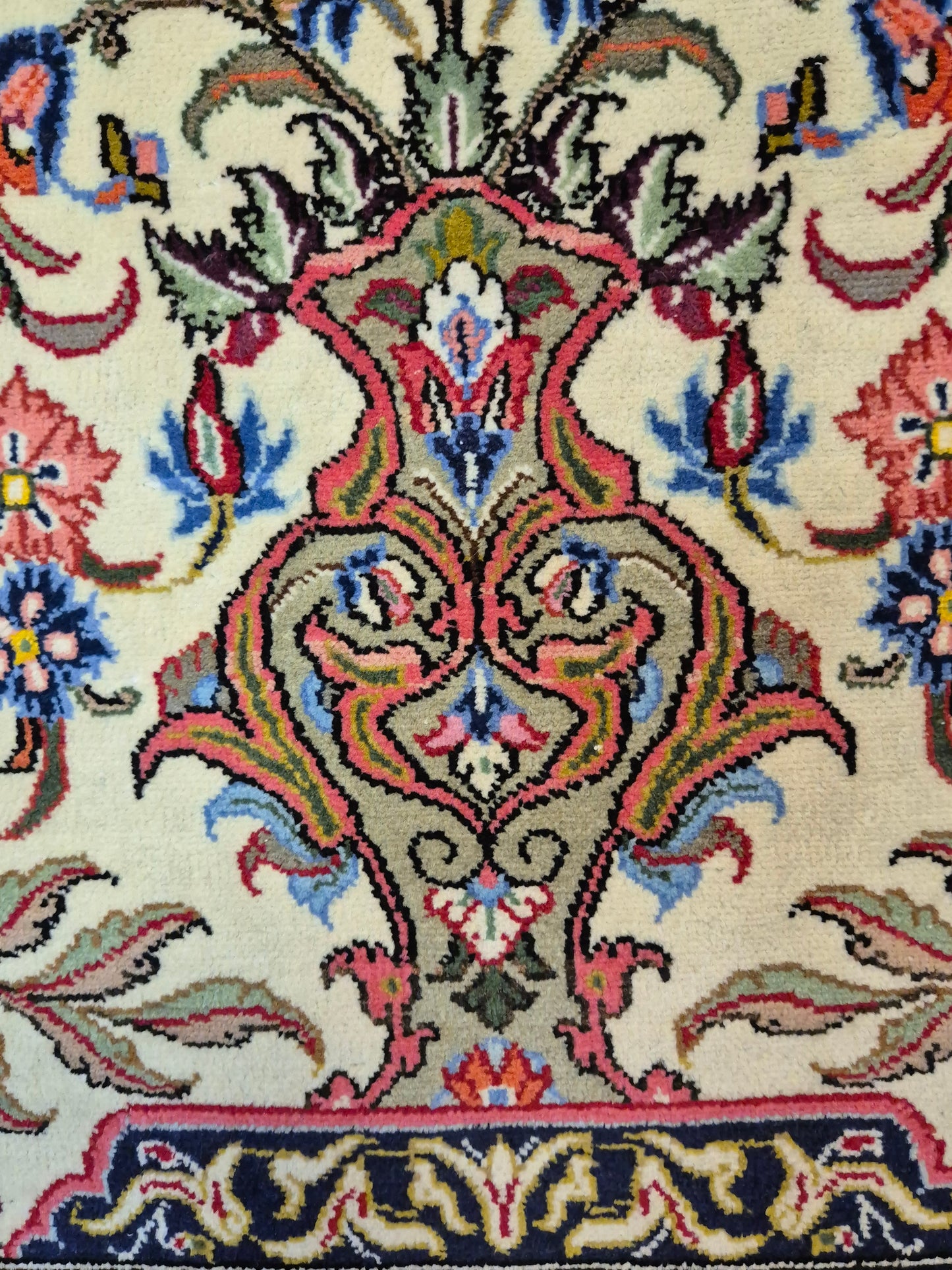 Ghom Teppich Korkwolle Baum des Lebens feine Knüpfung