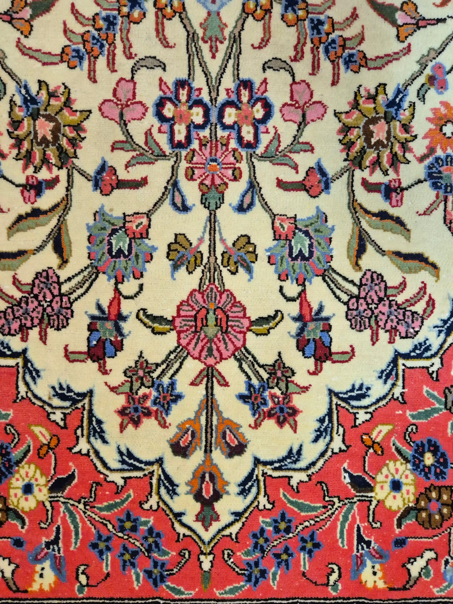 Ghom Teppich Korkwolle Baum des Lebens feine Knüpfung