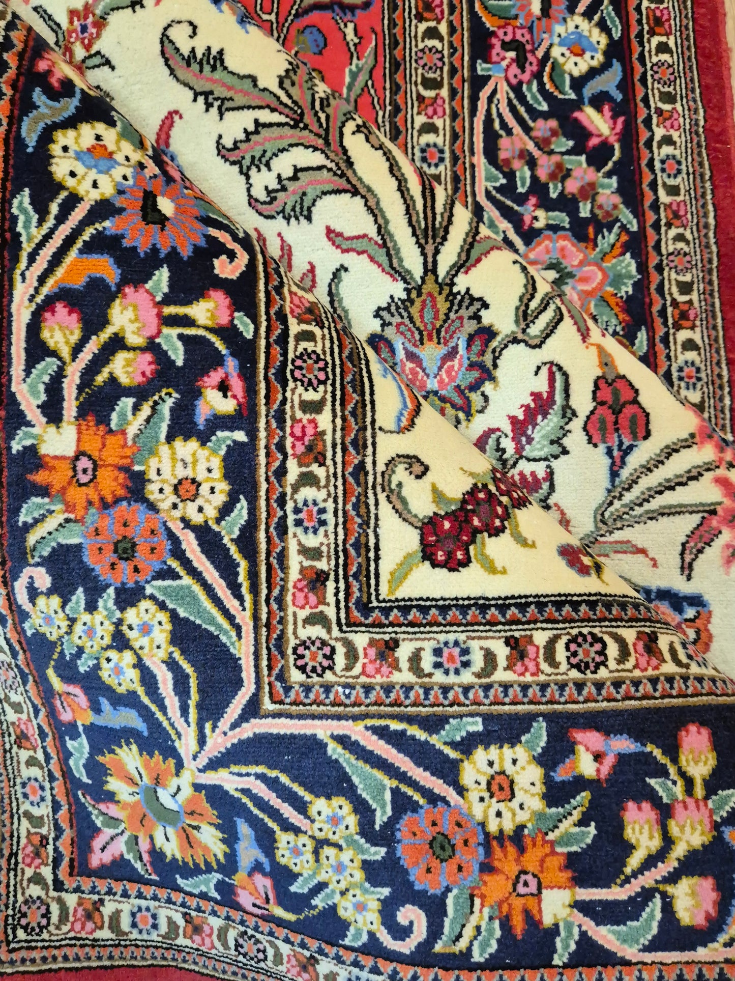 Ghom Teppich Korkwolle Baum des Lebens feine Knüpfung